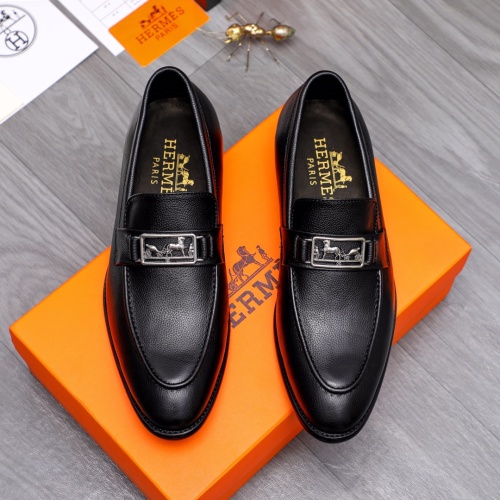 Replica Hermes Leather Shoes For Men #1149011 $82.00 USD for Wholesale