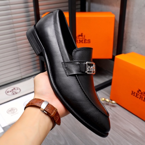 Replica Hermes Leather Shoes For Men #1149011 $82.00 USD for Wholesale