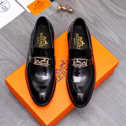 Replica Hermes Leather Shoes For Men #1149012 $82.00 USD for Wholesale