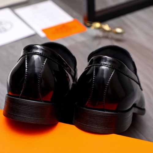 Replica Hermes Leather Shoes For Men #1149012 $82.00 USD for Wholesale