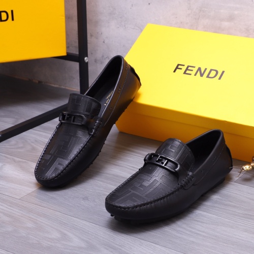 Fendi Leather Shoes For Men #1149037 $72.00 USD, Wholesale Replica Fendi Leather Shoes