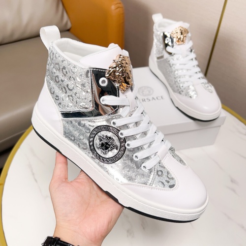 Replica Versace High Tops Shoes For Men #1149109 $80.00 USD for Wholesale