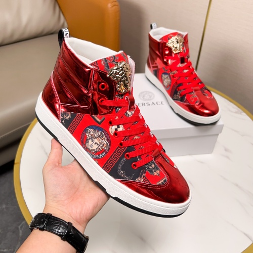Replica Versace High Tops Shoes For Men #1149110 $80.00 USD for Wholesale