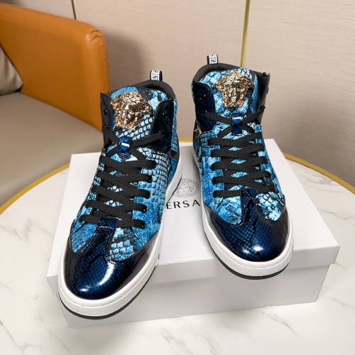 Replica Versace High Tops Shoes For Men #1149112 $80.00 USD for Wholesale