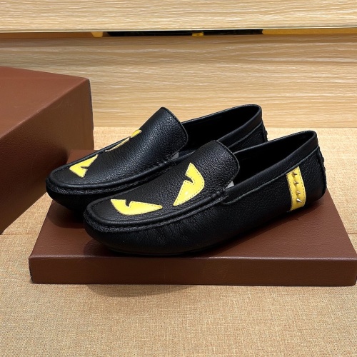 Fendi Leather Shoes For Men #1149217 $72.00 USD, Wholesale Replica Fendi Leather Shoes