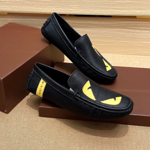 Replica Fendi Leather Shoes For Men #1149217 $72.00 USD for Wholesale