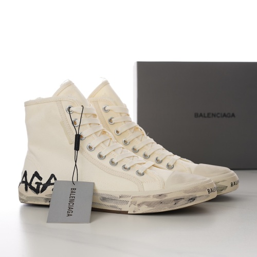 Replica Balenciaga High Tops Shoes For Men #1149613 $108.00 USD for Wholesale