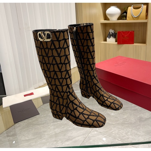 Replica Valentino Boots For Women #1149704 $150.00 USD for Wholesale