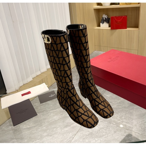 Replica Valentino Boots For Women #1149704 $150.00 USD for Wholesale