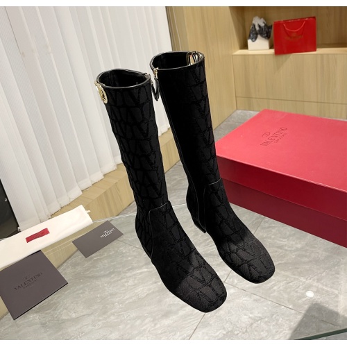 Replica Valentino Boots For Women #1149705 $150.00 USD for Wholesale