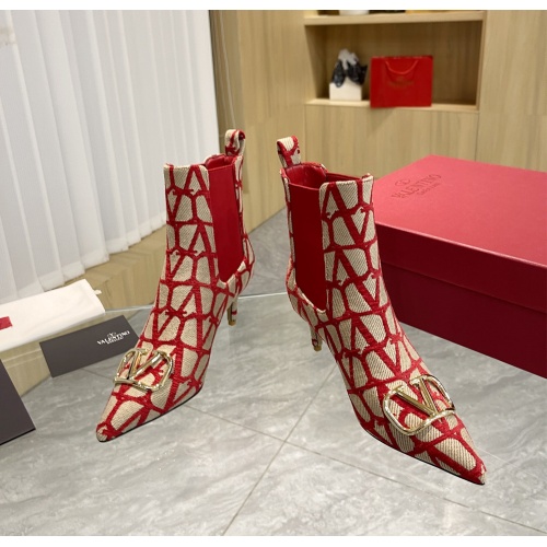 Replica Valentino Boots For Women #1149707 $122.00 USD for Wholesale
