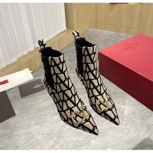 Replica Valentino Boots For Women #1149709 $122.00 USD for Wholesale