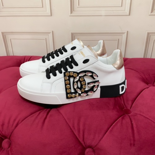 Replica Dolce & Gabbana D&G Casual Shoes For Women #1149811 $102.00 USD for Wholesale