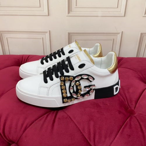 Replica Dolce & Gabbana D&G Casual Shoes For Women #1149813 $102.00 USD for Wholesale