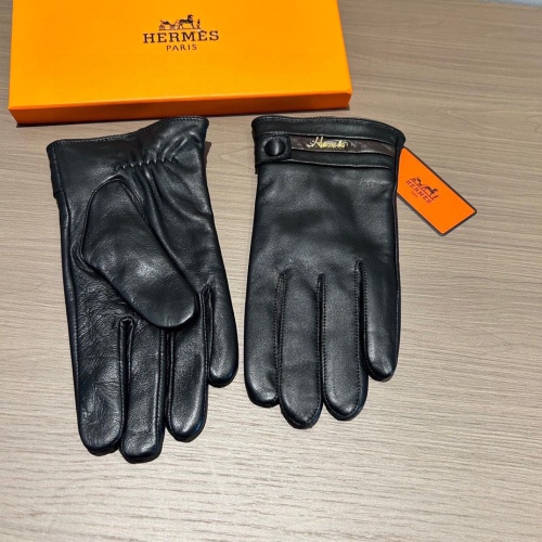Replica Hermes Gloves For Men #1149871 $56.00 USD for Wholesale