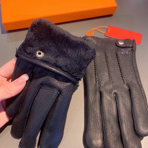 Replica Hermes Gloves For Men #1149872 $56.00 USD for Wholesale