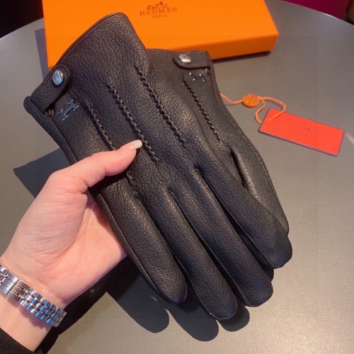 Replica Hermes Gloves For Men #1149872 $56.00 USD for Wholesale