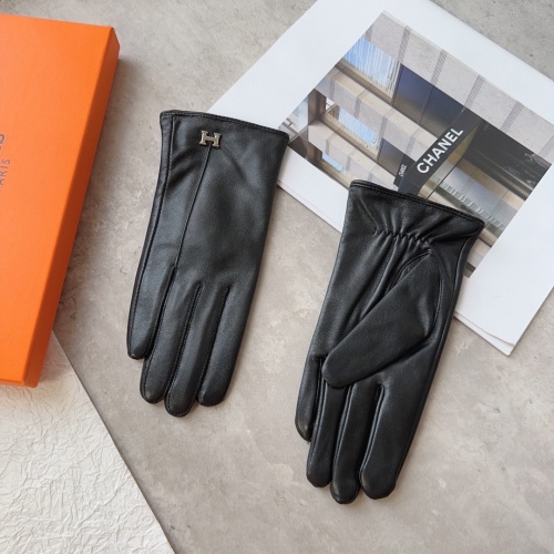 Replica Hermes Gloves For Women #1149876 $48.00 USD for Wholesale