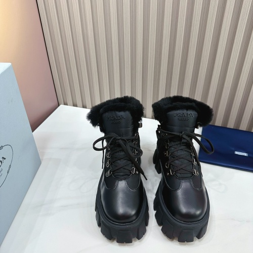 Replica Prada Boots For Women #1150066 $145.00 USD for Wholesale