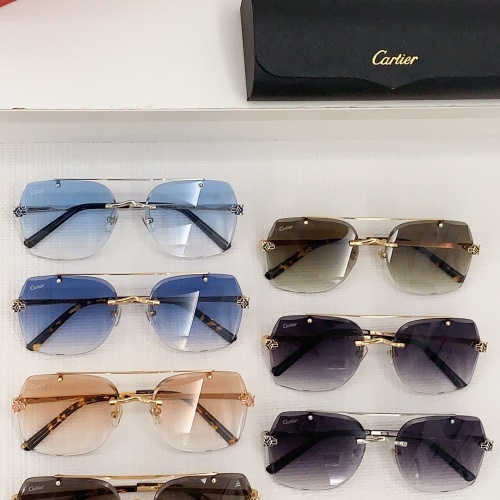 Replica Cartier AAA Quality Sunglassess #1150387 $60.00 USD for Wholesale