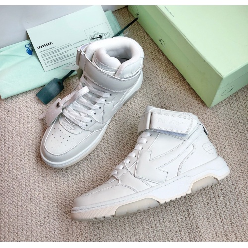 Off-White High Tops Shoes For Women #1150473 $125.00 USD, Wholesale Replica Off-White High Tops Shoes