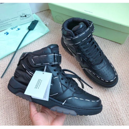 Replica Off-White High Tops Shoes For Men #1150496 $130.00 USD for Wholesale