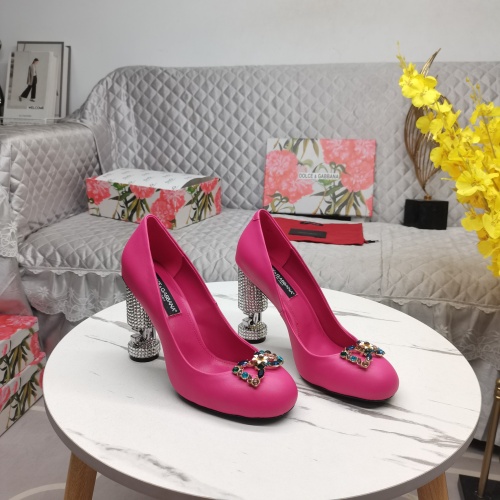Dolce &amp; Gabbana D&amp;G High-Heeled Shoes For Women #1150513 $162.00 USD, Wholesale Replica Dolce &amp; Gabbana D&amp;G High-Heeled Shoes