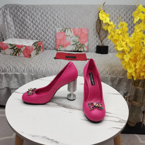 Replica Dolce & Gabbana D&G High-Heeled Shoes For Women #1150513 $162.00 USD for Wholesale