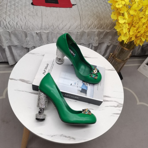 Replica Dolce & Gabbana D&G High-Heeled Shoes For Women #1150516 $162.00 USD for Wholesale