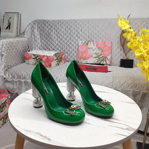 Dolce &amp; Gabbana D&amp;G High-Heeled Shoes For Women #1150518 $162.00 USD, Wholesale Replica Dolce &amp; Gabbana D&amp;G High-Heeled Shoes