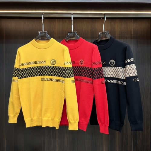 Replica Versace Sweaters Long Sleeved For Men #1151700 $82.00 USD for Wholesale