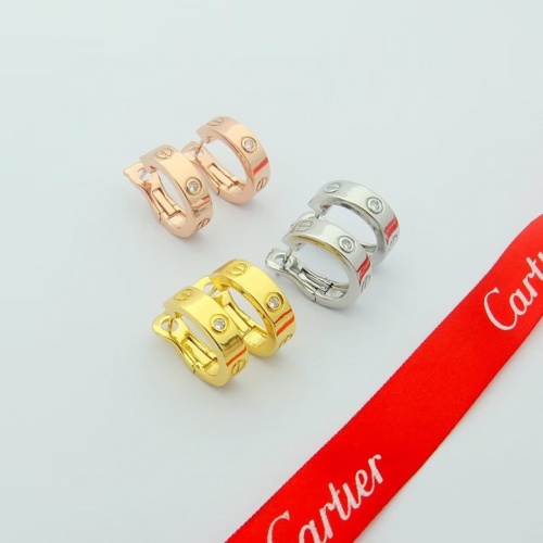Replica Cartier Earrings For Women #1153172 $25.00 USD for Wholesale
