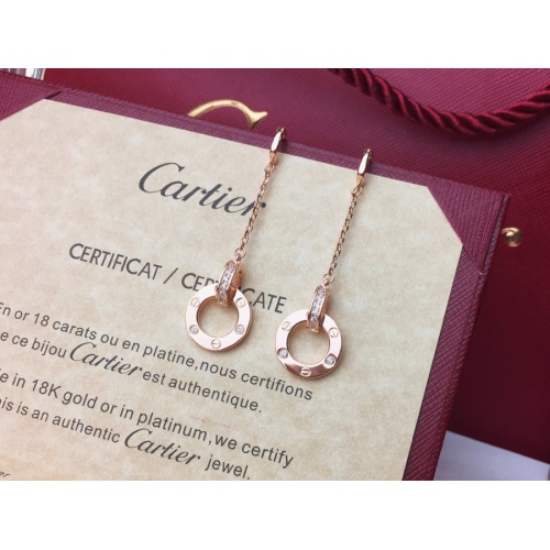 Replica Cartier Earrings For Women #1153328 $29.00 USD for Wholesale