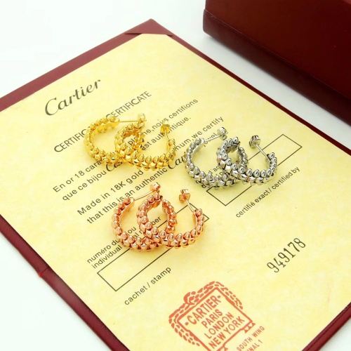 Replica Cartier Earrings For Women #1153333 $32.00 USD for Wholesale