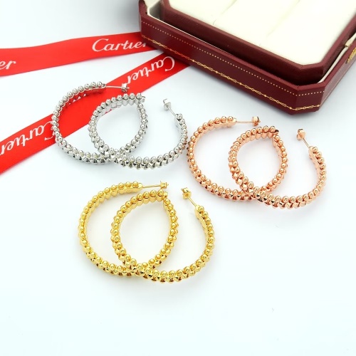 Replica Cartier Earrings For Women #1153336 $39.00 USD for Wholesale