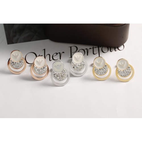 Replica Armani Earrings For Women #1153477 $27.00 USD for Wholesale