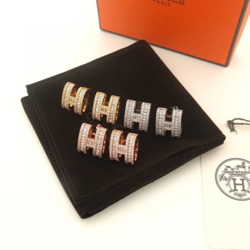 Replica Hermes Earrings For Women #1153712 $32.00 USD for Wholesale