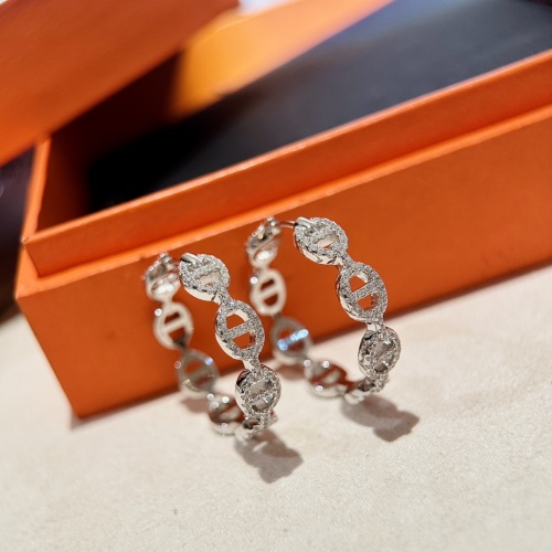 Hermes Earrings For Women #1154119 $68.00 USD, Wholesale Replica Hermes Earrings