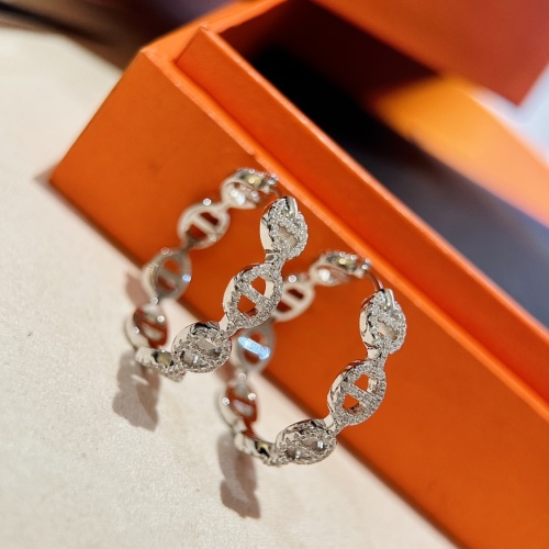 Replica Hermes Earrings For Women #1154119 $68.00 USD for Wholesale