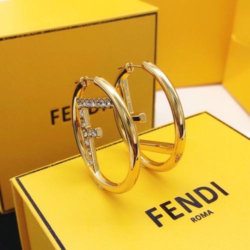 Replica Fendi Earrings For Women #1154628 $32.00 USD for Wholesale