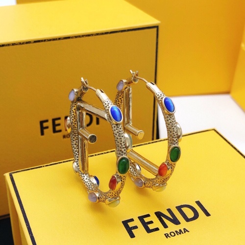 Replica Fendi Earrings For Women #1154649 $32.00 USD for Wholesale
