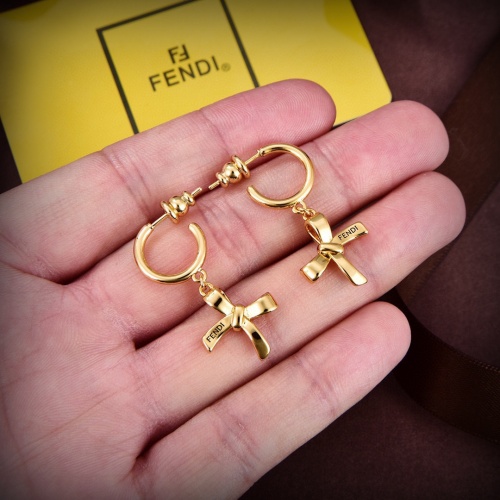 Replica Fendi Earrings For Women #1154657 $27.00 USD for Wholesale
