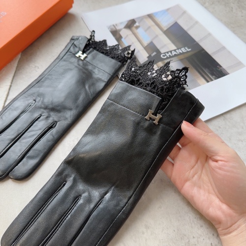 Replica Hermes Gloves For Women #1154982 $52.00 USD for Wholesale