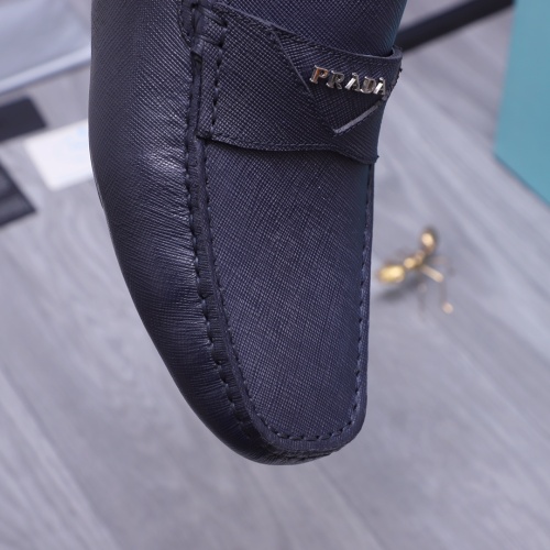 Replica Prada Leather Shoes For Men #1155452 $88.00 USD for Wholesale