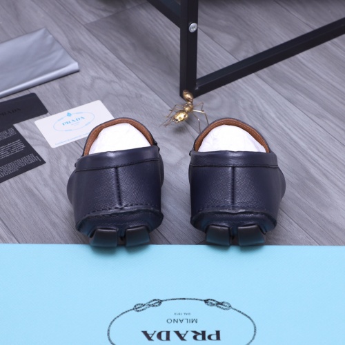 Replica Prada Leather Shoes For Men #1155452 $88.00 USD for Wholesale
