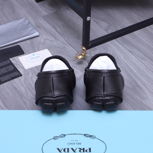 Replica Prada Leather Shoes For Men #1155455 $88.00 USD for Wholesale
