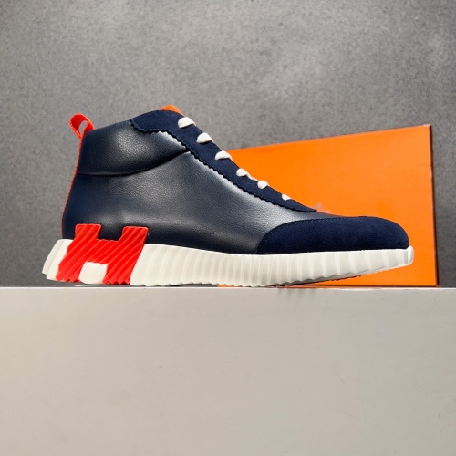 Replica Hermes High Tops Shoes For Men #1155496 $125.00 USD for Wholesale