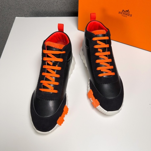 Replica Hermes High Tops Shoes For Men #1155497 $125.00 USD for Wholesale