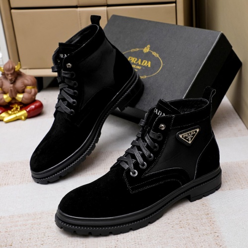 Replica Prada Boots For Men #1155568 $82.00 USD for Wholesale