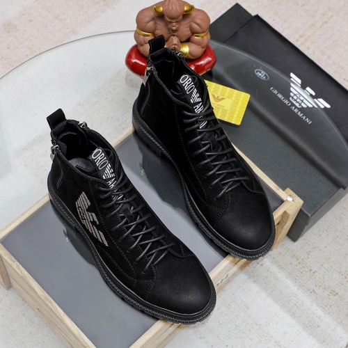 Replica Armani Boots For Men #1155580 $82.00 USD for Wholesale